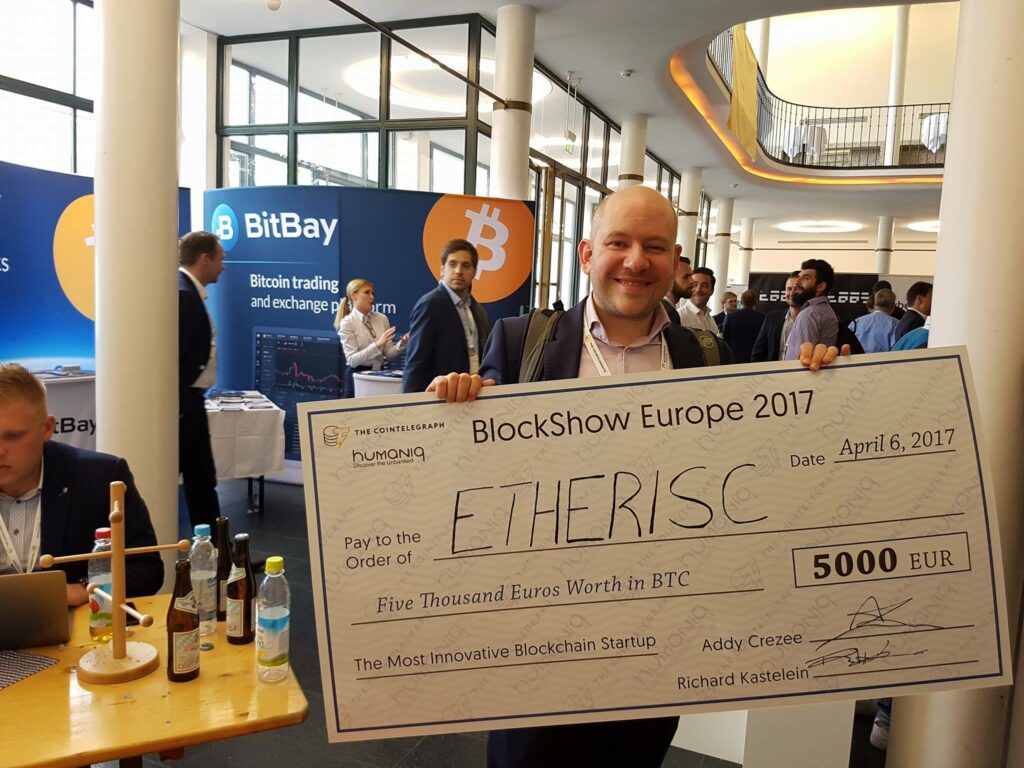 Stefan Karpischek az etherisc társalapítója Blockshow2017