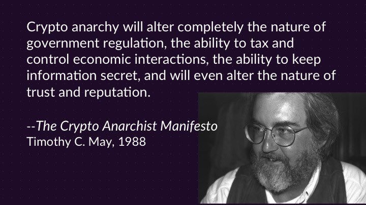 cypherpunk - The Crypto Anarchist Manifesto