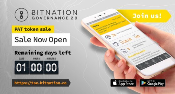 Még pár óra és lezárul a Bitnation PAT token értékesítés