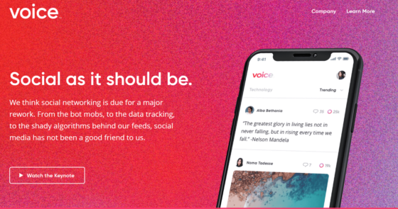 Július 4-én startol a Voice decentralizált közösségi média platform