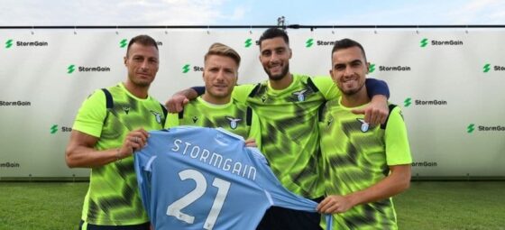 A Lazio olasz futballklub szponzora egy kriptotőzsde lett