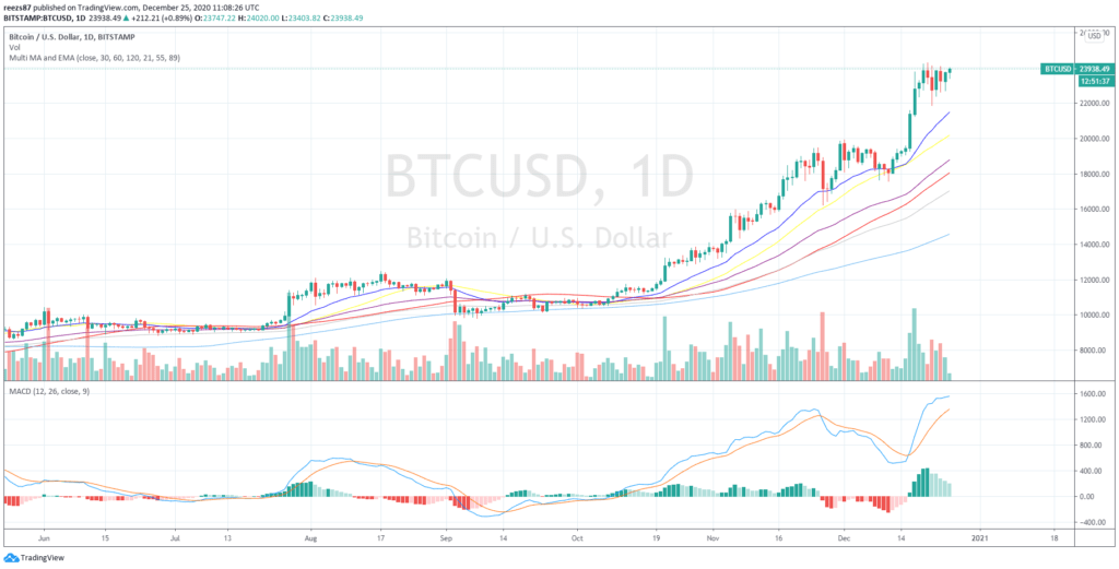 bitcoin napi grafikon