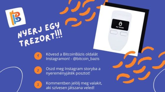 Játssz velünk és nyerj egy Trezor One-t, hogy biztonságban legyen a kriptód!