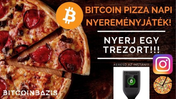 Itt a Bitcoin Pizza nap: kövess minket Instán és álljuk a pizzád + Trezorod!