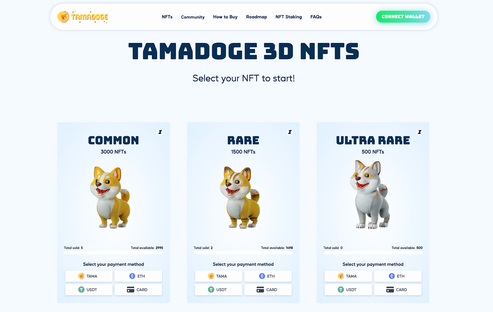 tamadoge-3d-nft-store