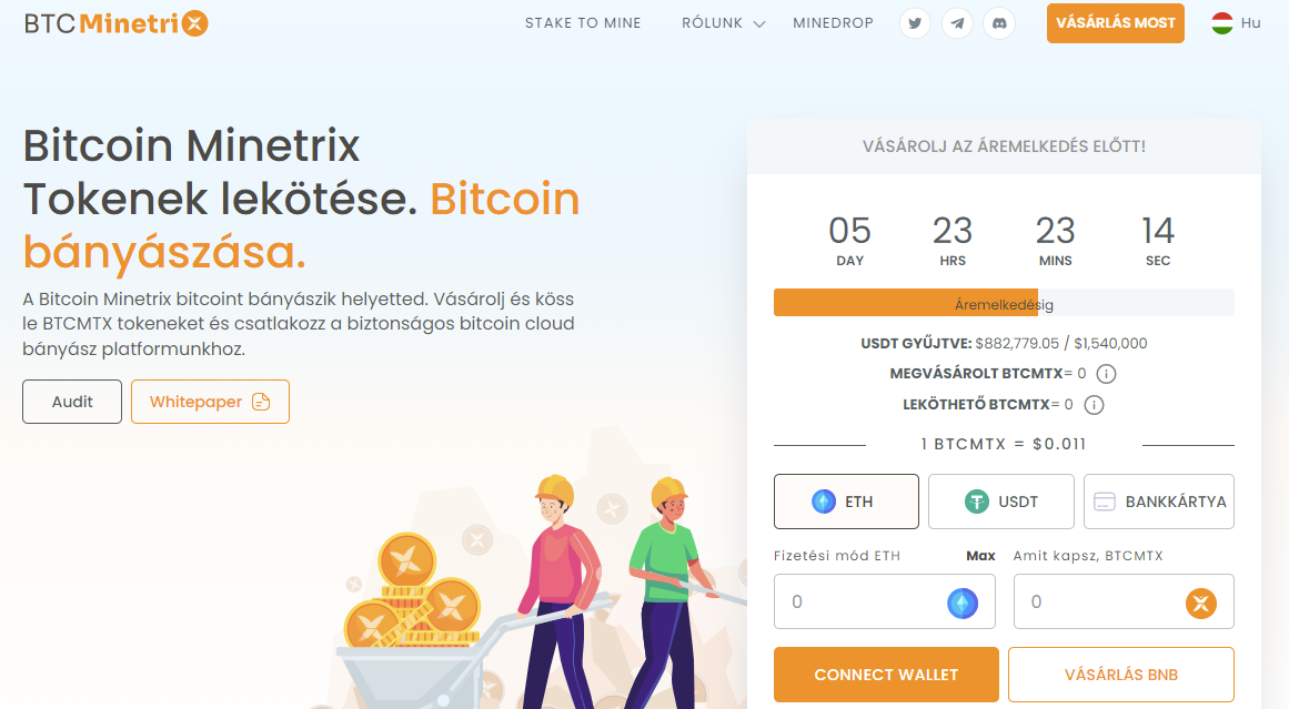 bitcoinminetrix-fooldal