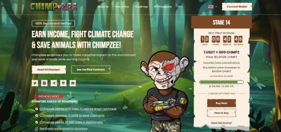 A Chimpzee az első természetvédelemre összpontosító Web3 token