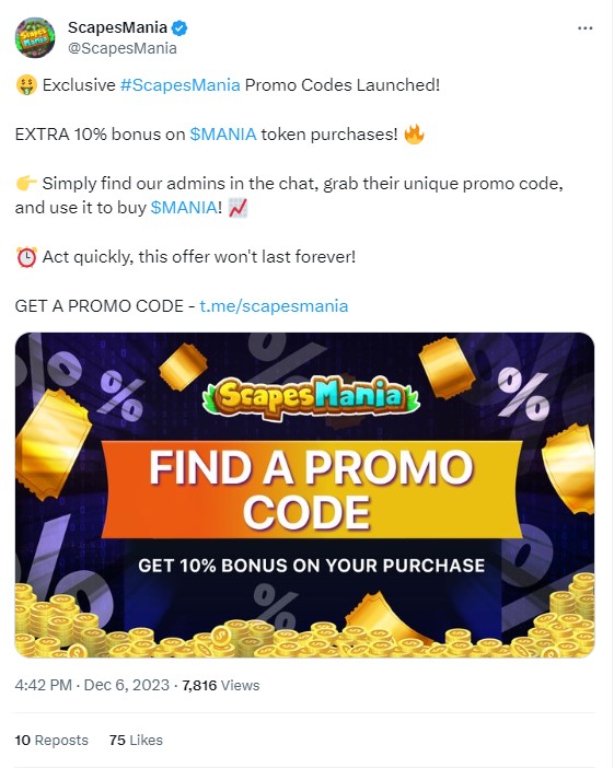 Twitter promo