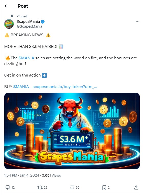 Scapesmania twitter post