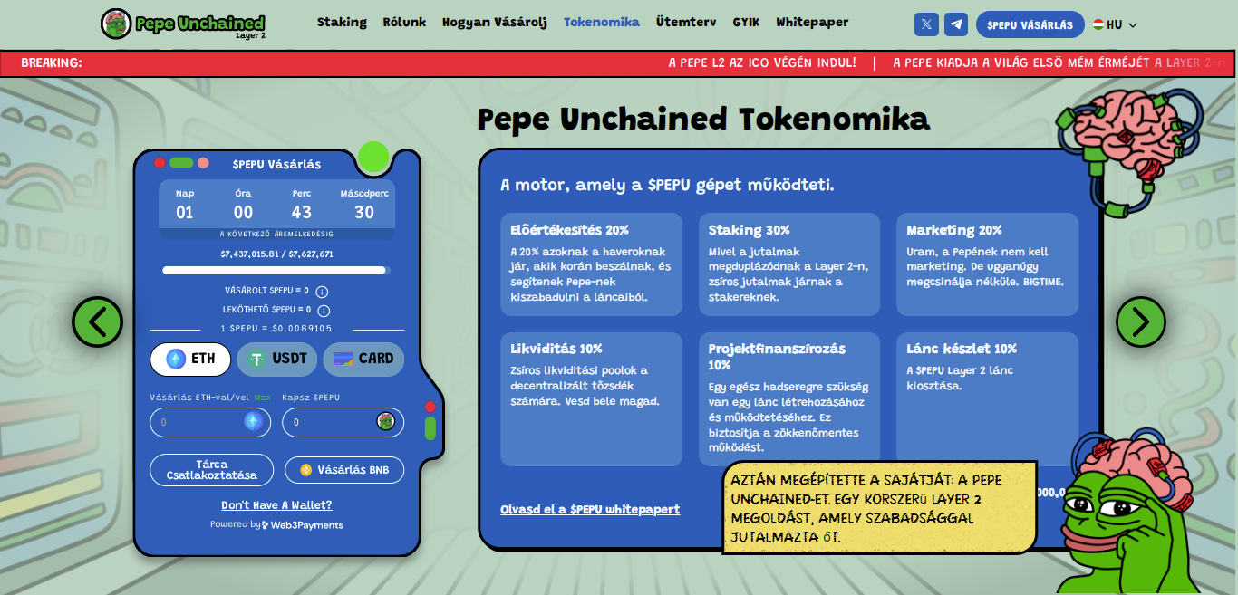 pepeunchained ico