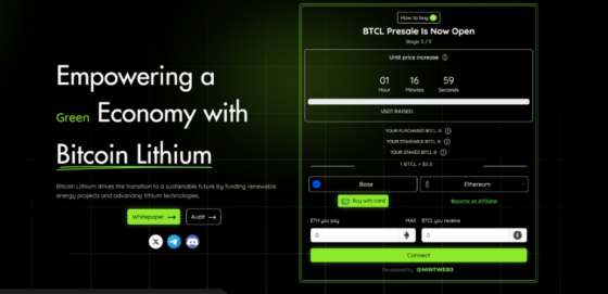 A Bitcoin Lithium vonzza az intézményi befektetőket az előértékesítés indulásával
